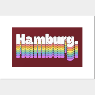 Hamburg //\\// Retro Typography Design Posters and Art